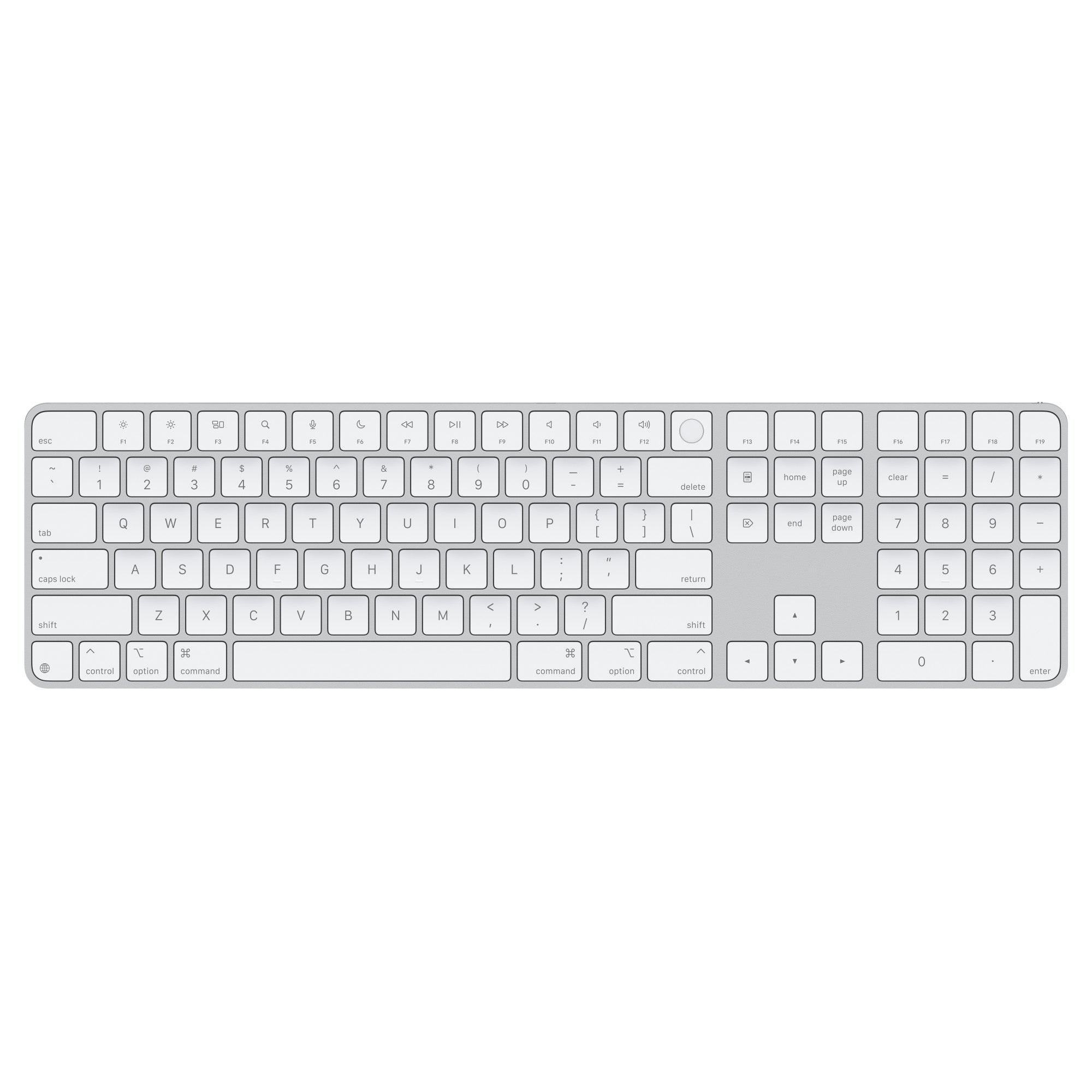 Cumpara Tastatura Apple Magic Keyboard (2024) cu Touch ID si Numeric Keypad, US KB, Alb de la Mesterul Minune