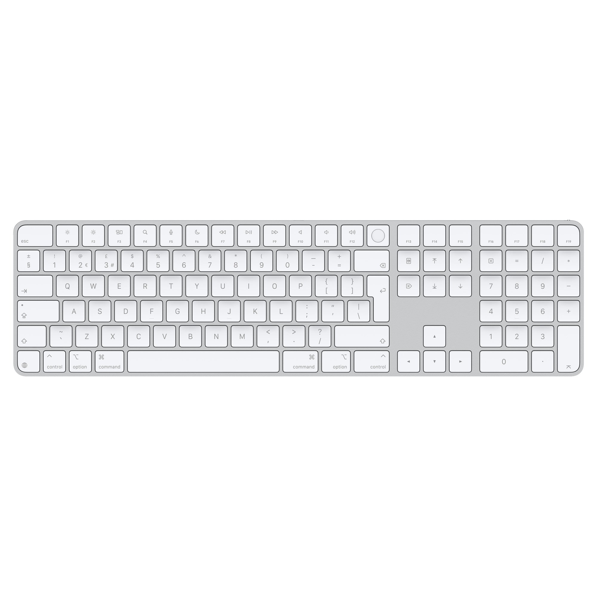 Cumpara Tastatura Apple Magic Keyboard (2024) cu Touch ID si Numeric Keypad, INT KB, Alb de la Mesterul Minune