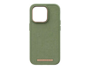 Cumpara Husa de protectie Njord Suede Comfort+ pentru iPhone 14 Pro, Olive de la Mesterul Minune