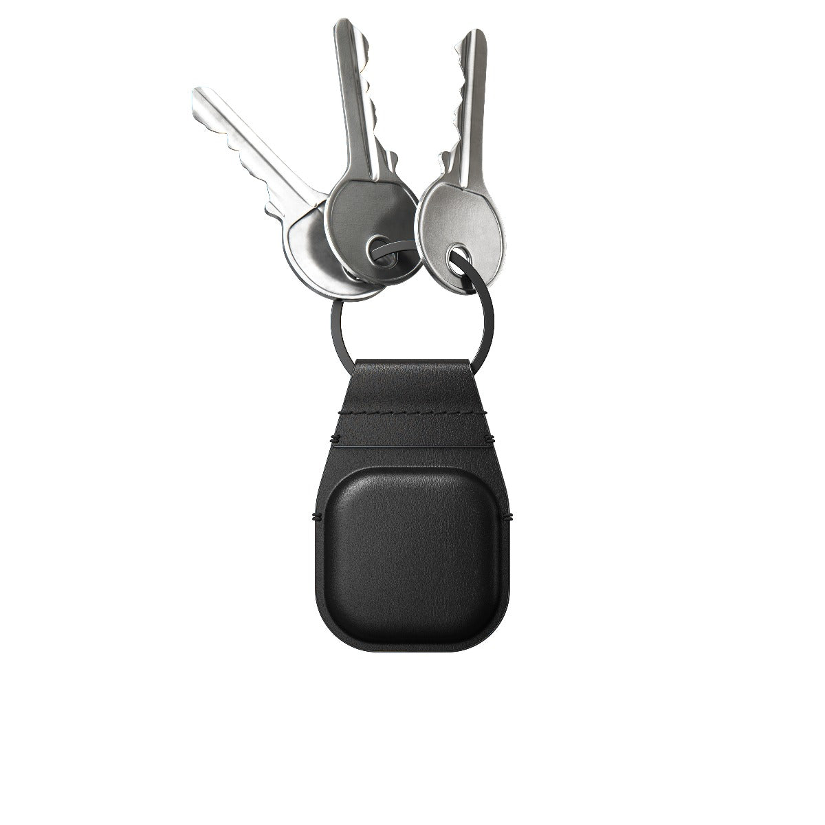 Cumpara Breloc Nomad Leather Keychain pentru Airtag, Negru de la Mesterul Minune
