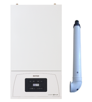 Pachet apartament cu 2 camere, centrala termica pe gaz in condensare Motan Condens KPlus 22.5 kW, kit evacuare, termostat, calorifere otel, kit armaturi centrala, robineti calorifer