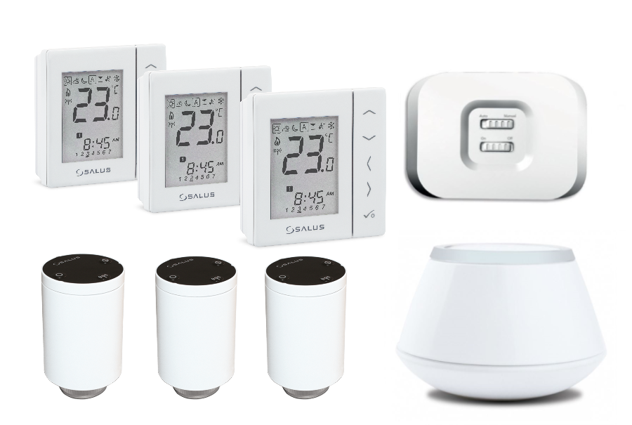 Pachet automatizare Salus Smart Home apartament sau casa 3 zone,