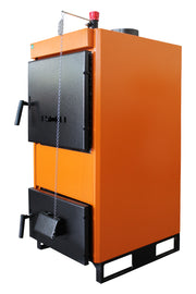 Pachet Centrala pe combustibil solid Fiama W 45 kW, Boiler Termoelectric, Vas Expansune, Pompa si Fitinguri Montaj