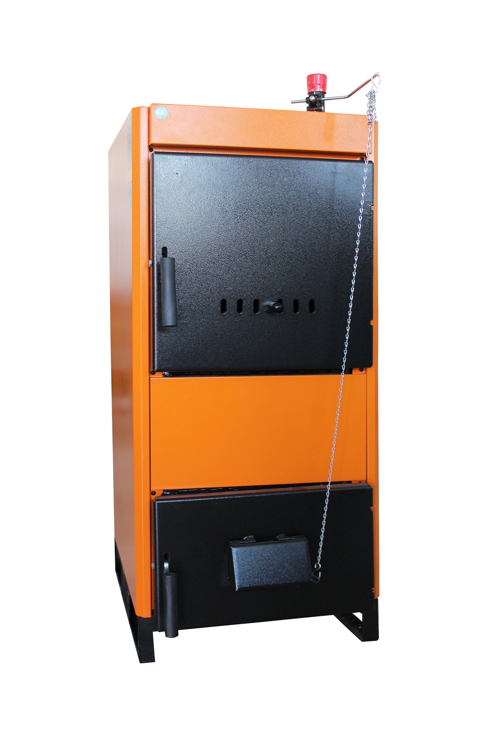 Pachet Centrala pe combustibil solid Fiama W 25 kW, Radiatoare Otel, Boiler Termoelectric, Vas Expansune, Pompa si Fitinguri Montaj