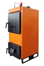 Pachet Centrala pe combustibil solid Fiama W 25 kW, Radiatoare Otel, Boiler Termoelectric, Vas Expansune, Pompa si Fitinguri Montaj