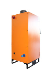Pachet Centrala pe combustibil solid Fiama W 25 kW, Cos inox, Boiler Termoelectric, Vas Expansune, Pompa si Fitinguri Montaj