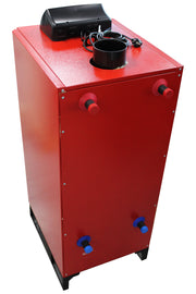 Pachet Centrala pe combustibil solid Fiama D2-25 Putere 29 kW, cu Ventilator si Automatizare, Radiatoare Otel, Boiler Termoelectric, Pompa, Vas Expansiune si Fitinguri