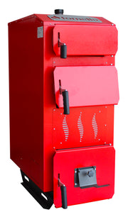 Pachet Cazan (centrala) pe combustibil solid, (lemn, carbune), Fornello Praktik 25 kW, Puffer 800 litri, Cos Inox, Boiler, Vas Expansiune, Pompa, Fitinguri Montaj