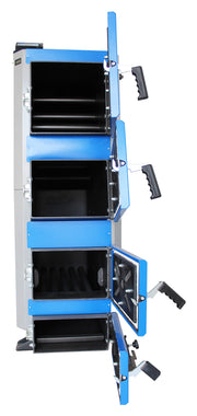 Pachet Cazan (centrala) pe combustibil solid, (lemn, carbune), Fornello Joker 36 kW, Puffer 1000 litri, Cos Inox, Boiler, Vas Expansiune, Pompa, Fitinguri Montaj