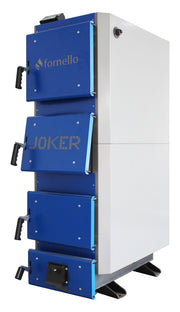 Pachet Cazan (centrala) pe combustibil solid, (lemn, carbune), Fornello Joker 42 kW, Puffer 1000 litri, Boiler, Vas Expansiune, Pompa, Fitinguri Montaj