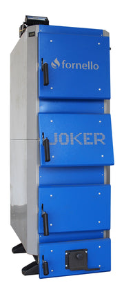 Pachet Cazan (centrala) pe combustibil solid, (lemn, carbune), Fornello Joker 55 kW, Puffer 1000 litri, Boiler, Vas Expansiune, Pompa, Fitinguri Montaj