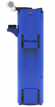 Pachet Cazan (centrala) pe combustibil solid tip lumanare Fornello Turbo 25 kW, Radiatoare Otel, Boiler, Vas Expansiune, Pompa, Fitinguri Montaj