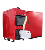 Pachet Centrala Mixta Lemn si Peleti Fornello Eco Energy WB 40 kW, Radiatoare Otel, Boiler termoelectric, Vas expansiune, Pompa, Arzator Fornello B-HOME 34 kW cu snec B-MAX, Buncar peleti 280 kg si fitinguri montaj