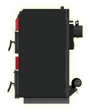 Pachet centrala mixta combustibil solid si peleti Sunsystem Burnit NWB PRIME 90 kw, cu ventilator, automatizare, si arzator Peleti Pell Eco 70 kw, snec, aprindere automata
