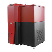 Pachet Centrala mixta Lemn/Pelet Fornello Tera 28 kW, calorifere otel, boiler, termostat, aspirator, pompa, vas expansiune, fitinguri, aprindere automanta la peleti, buncar peleti 95 kg, creuzet fonta, curatarea facila, pentru 180 mp