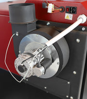 Pachet Centrala mixta Lemn/Pelet Fornello Tera 28 kW, calorifere otel, cos inox, boiler, termostat, aspirator, pompa, vas expansiune, fitinguri, aprindere automanta la peleti, buncar peleti 95 kg, creuzet fonta, curatarea facila, pentru 180 mp