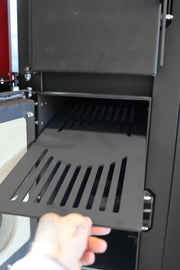 Pachet Centrala mixta Lemn/Pelet Fornello Tera 28 kW, calorifere aluminiu, cos inox, boiler, termostat, aspirator, pompa, vas expansiune, fitinguri, aprindere automanta la peleti, buncar peleti 95 kg, creuzet fonta, curatarea facila, pentru 180 mp