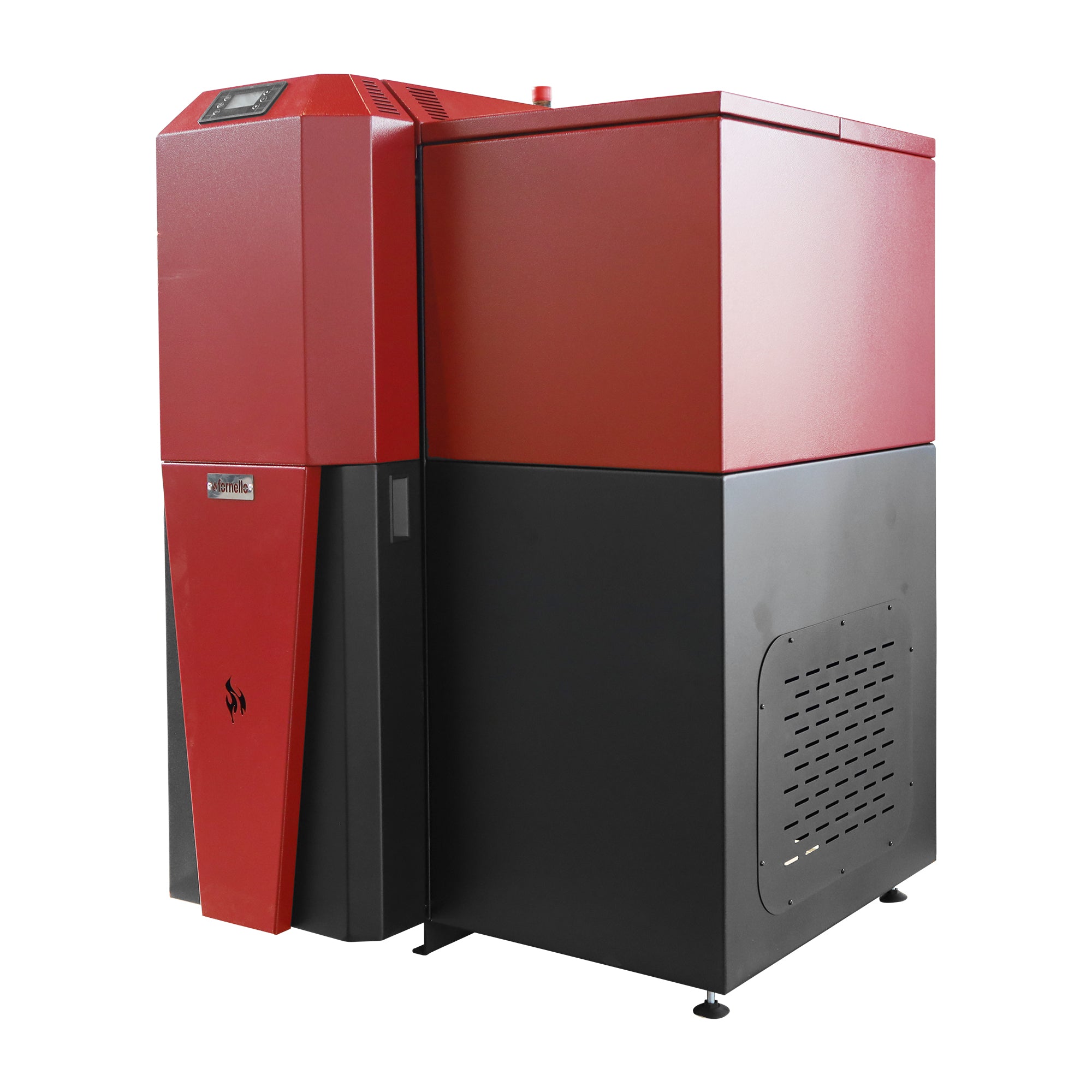 Pachet Centrala mixta Lemn/Pelet Fornello Tera 28 kW, calorifere aluminiu, cos inox, boiler, termostat, aspirator, pompa, vas expansiune, fitinguri, aprindere automanta la peleti, buncar peleti 95 kg, creuzet fonta, curatarea facila, pentru 180 mp