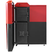 Pachet Centrala mixta Lemn/Pelet Fornello Tera 28 kW, calorifere aluminiu, cos inox, boiler, termostat, aspirator, pompa, vas expansiune, fitinguri, aprindere automanta la peleti, buncar peleti 95 kg, creuzet fonta, curatarea facila, pentru 180 mp