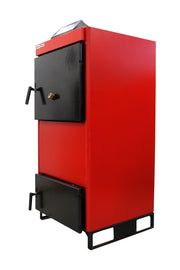 Pachet Centrala pe combustibil solid Fiama D2-25 Putere 29 kW, cu Ventilator si Automatizare, Puffer 800 litri, Cos inox, Calorifere aluminiu Fornello Alvo, Boiler Termoelectric, Pompa, Vas Expansiune si Fitinguri