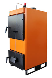 Pachet Centrala pe combustibil solid Fiama W 35 kW, Puffer 1000 litri, Boiler Termoelectric, Vas Expansune, Pompa si Fitinguri Montaj