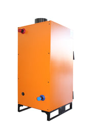 Pachet Centrala pe combustibil solid Fiama W 35 kW, Puffer 1000 litri, Radiatoare Otel, Boiler Termoelectric, Vas Expansune, Pompa si Fitinguri Montaj