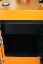 Pachet Centrala pe combustibil solid Fiama W 35 kW, Puffer 1000 litri, Cos inox, Radiatoare Otel, Boiler Termoelectric, Vas Expansune, Pompa si Fitinguri Montaj