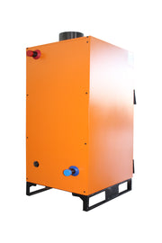 Pachet Centrala pe combustibil solid Fiama W 45 kW, Puffer 1000 litri, Calorifere aluminiu Fornello Alvo, Boiler Termoelectric, Vas Expansune, Pompa si Fitinguri Montaj