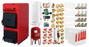 Pachet centrala pe combustibil solid Fornello T-PRO 25 kW, radiatoare 