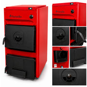 Pachet centrala pe combustibil solid Fornello T-PRO 40 kW, puffer, boiler, vas expansiune, fitinguri si accesorii de baza