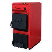 Pachet centrala pe combustibil solid Fornello T-PRO 50 kW, cos inox, puffer, boiler, vas expansiune, fitinguri si accesorii de baza