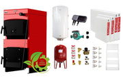 Pachet Centrala pe combustibil solid ​Sunsystem Burnit NWB MAX 25 kW,