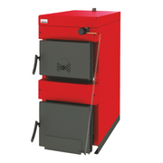 Pachet Centrala pe combustibil solid ​Sunsystem Burnit NWB 30 kW, cos inox, boiler termoelectric, vas expansiune, pompa circulare, controller pompa, fitinguri montaj