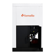 Pachet Centrala pe peleti Fornello Eco Energy 25 kW, complet echipata cu pompa, vas expansiune, automatizare, boiler, kit evacuare 3.5 ml, Termostat Salus 091FLRFV2 si Aspirator Cenusa, curatare facila, pana la 200 mp, arzator fonta