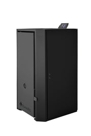 Pachet Centrala pe peleti Fornello EVA B Black 25 KW, pompa circulatie, vas expansiune, Grup siguranta, WI-FI, buncar, tiraj fortat, kit evacuare 2.5 ml, Clasa A++, recomandat pentru 160 mp, Negru