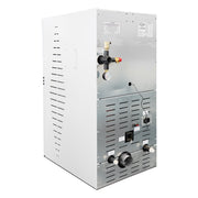 Pachet centrala pe peleti Fornello INCANTO COMPACT 35 kW, pompa electronica, vas expansiune, arzator inox, grup de siguranta, kit evacuare, termostat Salus 091FLRFV2, aspiratior, sistem de curatare MECANICA a creuzetului si drumurilor de fum
