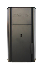 Pachet Centrala pe peleti Fornello Royal Black 25 kW, complet echipata cu pompa, vas expansiune, automatizare, culoare negru, kit evacuare 2.5 ml, Termostat Radio Comanda Salus 091FLRFV2 si Aspirator Cenusa