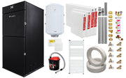 Pachet Centrala pe peleti Fornello Pellet King 25 kw, complet echipata, pompa circulatie, teava hidronix, vas expansiune, automatizare, kit evacuare 3.5 ml, Boiler Termoelectric Fornello 100 l, Termostat Salus 091FLRFV2, Aspirator, Radiatoare