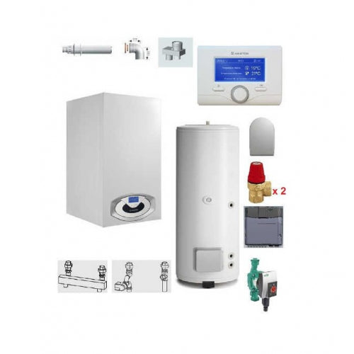 Pachet Centrala termica in condensare Genus Premium HP Evo 85 cu boiler BC1S 450 L