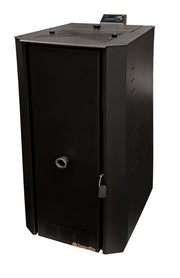 Pachet Centrala termica pe peleti Fornello Rossi B Black 25 kw, pompa de circulatie, vas expansiune, tiraj fortat, Ecodesign, A+, Boiler Termoelectric Fornello 100 l, Termostat Salus 091FLRFV2, Aspirator, Kit evacuare 3.5 ml si Fitinguri montaj