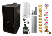 Pachet control de la distanta Centrala termica pe peleti Fornello Rossi B Black 25 kw, pompa, vas expansiune, tiraj fortat, Ecodesign, A+, Boiler Termoelectric Fornello 100 l, Termostat Salus IT500, Aspirator, Kit evacuare 3.5 ml si Fitinguri montaj