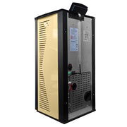 Pachet complet pentru incalzire cu control de la distanta format din Semineu (soba) pe peleti cu tiraj fortat Fornello SOPHIA WI-FI 11 kw, termostat Salus IT 500, aspirator, kit de evacuare 3,5 metri, telecomanda, Wi-fi, culoare Ivory