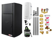 Pachet control de la distanta, Centrala pe peleti Fornello Fiama Confort B 25 kw, complet echipata pentru incalzire, Pompa, Vas expansiune, Automatizare, Boiler 100 litri, Termostat Salus IT 500, Aspirator, Kit evacuare 3.5 ml si Fitinguri montaj