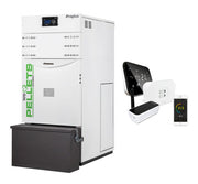 Pachet control de la distanta Centrala termica automata pe peleti Fornello Lidya Compact Proplus 25 kw, pompa Grundfos, vas, manometru, supapa, arzator inox, curatare automata arzator / schimbator si termostat Wi-Fi Salus IT 500