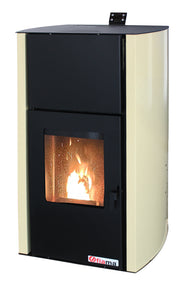 Pachet control de la distanta, Termosemineu pe peleti Fornello Fiama Confort 25 kw, complet echipat pentru incalzire, Pompa, Vas expansiune, Automatizare, Boiler 100 litri, Termostat Salus IT 500, Aspirator Cenusa si Kit evacuare 3.5 ml