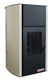 Pachet control de la distanta, Termosemineu pe peleti Fornello Fiama Confort 18 kw, complet echipat pentru incalzire, Pompa, Vas expansiune, Automatizare, Boiler 100 litri, Termostat Salus IT 500, Aspirator Cenusa si Kit evacuare 3.5 ml