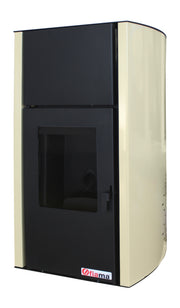Pachet control de la distanta, Termosemineu pe peleti Fornello Fiama Confort 18 kw, complet echipat pentru incalzire, Pompa, Vas expansiune, Automatizare, Boiler 100 litri, Termostat Salus IT 500, Aspirator, Kit evacuare 3.5 ml si Fitinguri montaj