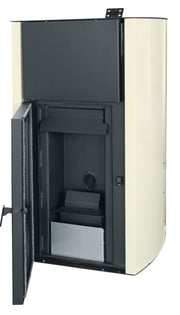 Pachet control de la distanta, Termosemineu pe peleti Fornello Fiama Confort 18 kw, complet echipat pentru incalzire, Pompa, Vas expansiune, Automatizare, Boiler 100 litri, Termostat Salus IT 500, Aspirator, Kit evacuare 3.5 ml si Fitinguri montaj