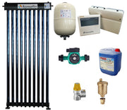Pachet Economic Sistem solar presurizat, panou Fornello 10 Tuburi Heat Pipe pompa 25-60, controller, vas expansiune, antigel, supapa 1/2, aerisitor 1/2