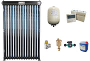 Pachet Economic Sistem solar presurizat, panou Fornello 15 Tuburi Heat Pipe, pompa 25-60, controller, vas expansiune, antigel, supapa 1/2, aerisitor 1/2